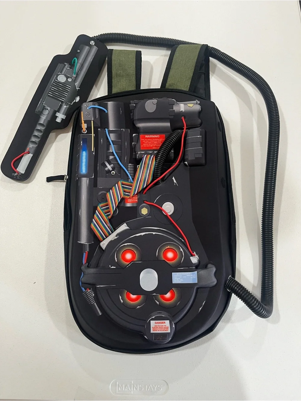 Fun Costumes Ghostbusters: Cosplay Proton Pack Backpack w Wand Stand